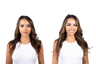 Athena 16'' 120G Off Brown (#7) Lace Weft Clip-in 100% Remy Human Hair Extensions