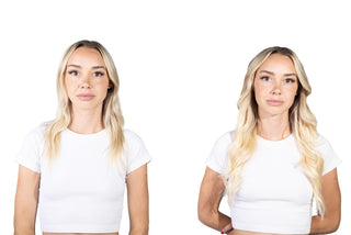 Bella 18'' 140G Sunrise Ombre Lace Weft Clip-In Remy Hair Extensions