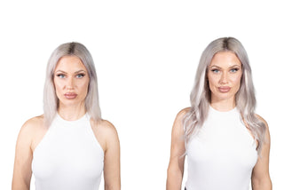 Bella 18'' 140G Sterling Silver ProSeam Clip-in 100% Remy Human Hair Extensions
