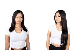 Kenza 22'' 240G Natural Black ProSeam Clip-In Remy Hair Extensions