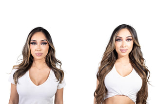 Zoe 22'' 220G Cosmo Ombre Lace Weft Clip-In Remy Hair Extensions