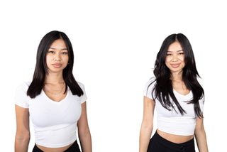 Bella 18'' 140G Natural Black (#1B) ProSeam Clip-in 100% Remy Human Hair Extensions