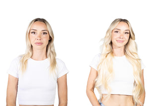 Zoe 22'' 220G Sunrise Ombre Lace Weft Clip-In Remy Hair Extensions