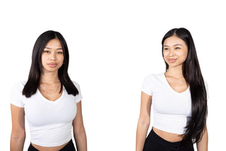 Zoe 22'' 220G Natural Black Lace Weft Clip-In Remy Hair Extensions