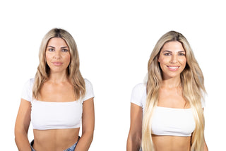 Zoe 22'' 220G Milkyway Balayage Lace Weft Clip-In Remy Hair Extensions