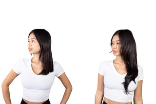 Bella 18'' 140G Natural Black (#1B) ProSeam Clip-in 100% Remy Human Hair Extensions