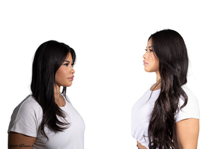 Zoe 22'' 220G Deep Brown Lace Weft Clip-In Remy Hair Extensions