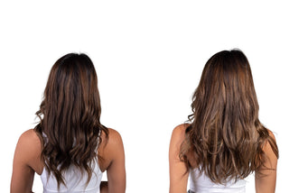 Athena 16'' 120G Off Brown (#7) Lace Weft Clip-in 100% Remy Human Hair Extensions