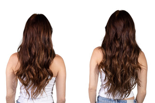 Linda 20'' 160G Espresso Brown Lace Weft Clip-In Remy Hair Extensions