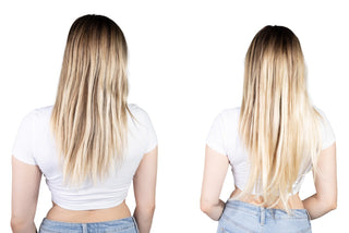 Kenza 22'' 240G Creme Blonde ProSeam Clip-In Remy Hair Extensions