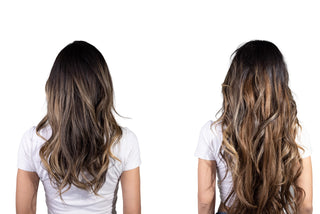 Zoe 22'' 220G Cosmo Ombre Lace Weft Clip-In Remy Hair Extensions