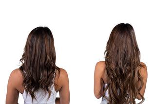 Kenza 22'' 240G Off Brown ProSeam Clip-In Remy Hair Extensions