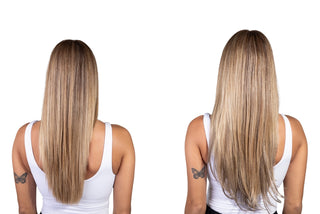 Linda 20'' 160G Martini Balayage Lace Weft Clip-In Remy Hair Extensions