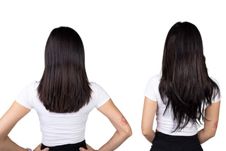 Bella 18'' 140G Natural Black (#1B) ProSeam Clip-in 100% Remy Human Hair Extensions