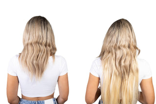 Zoe 22'' 220G Milkyway Balayage Lace Weft Clip-In Remy Hair Extensions