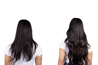 Zoe 22'' 220G Deep Brown Lace Weft Clip-In Remy Hair Extensions