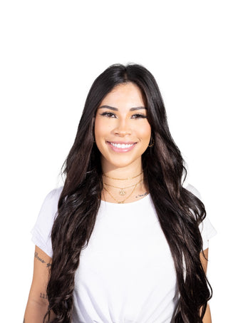 Zoe 22'' 220G Deep Brown Lace Weft Clip-In Remy Hair Extensions