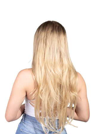 Kenza 22'' 240G Honey Highlights ProSeam Clip-In Remy Hair Extensions