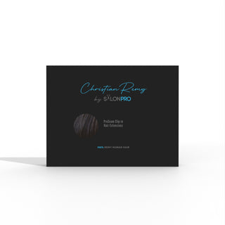 Zoe 22'' 220G Natural Black Lace Weft Clip-In Remy Hair Extensions