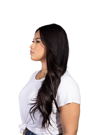 Bella 18'' 140G Deep Brown (#2) ProSeam Clip-in 100% Remy Human Hair Extensions