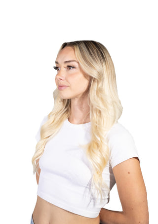Jade 20'' 180G Sunrise (R3/60) Ombre ProSeam Clip-in 100% Remy Human Hair Extensions