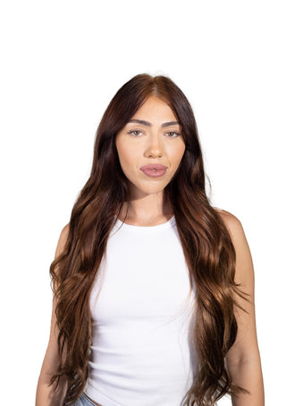 Grace 24'' 260G Espresso Brown (#4) ProSeam Clip-in 100% Remy Human Hair Extensions