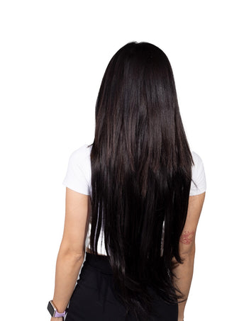 Grace 24'' 260G Natural Black (#1B) ProSeam Clip-in 100% Remy Human Hair Extensions